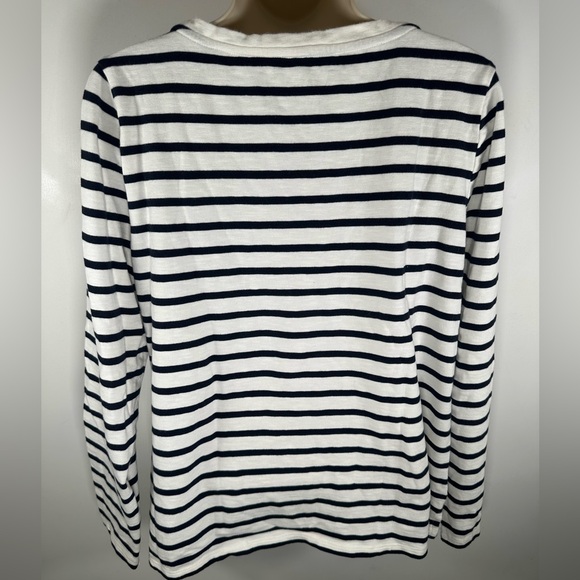 Talbots women’s striped penguin holiday shirt size large petite - Picture 6 of 6